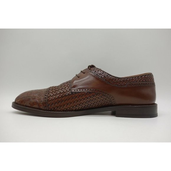 Church\'s Spain Brown Genuine Exotic Crocodile Cap Toe Oxfords Mens 8 UK / US 9 M main image 9